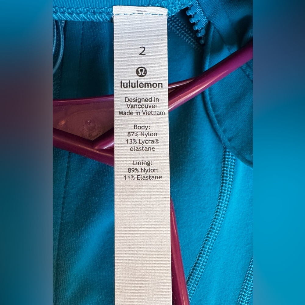 Lulu lemon Teal Define Jacket - Picture 3 of 3